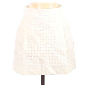 Kate Spade Pockets & Pleats Skirt White Mini size 6